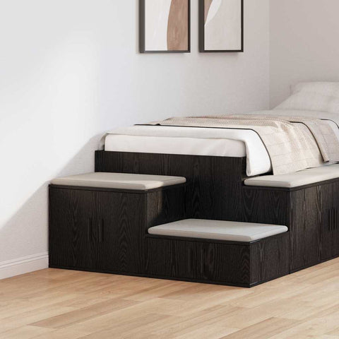 vidaXL Storage Cabinet Black oak 103 x 41 x 40 cm Engineered wood