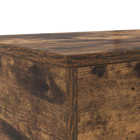 vidaXL Bed Drawers Smoked oak 100 x 36.5 x 16.5 cm Engineered wood