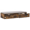 vidaXL Bed Drawers Smoked oak 100 x 36.5 x 16.5 cm Engineered wood