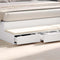vidaXL Bed Drawers White 200 x 36.5 x 16.5 cm Engineered wood