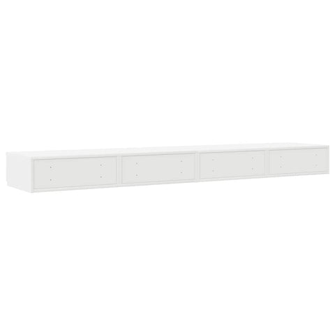 vidaXL Bed Drawers White 200 x 36.5 x 16.5 cm Engineered wood