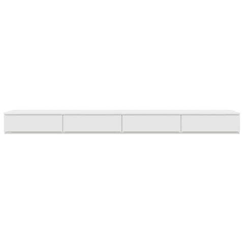 vidaXL Bed Drawers White 200 x 36.5 x 16.5 cm Engineered wood