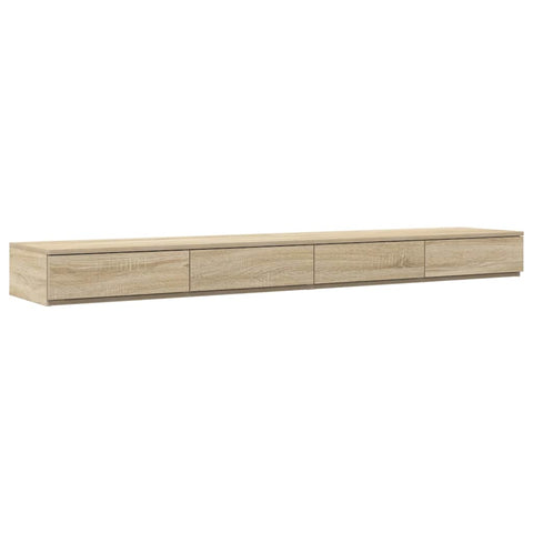 vidaXL Bed Drawers Sonoma oak 200 x 36.5 x 16.5 cm Engineered wood