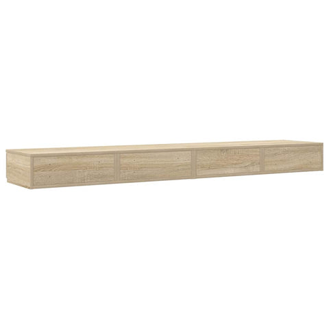 vidaXL Bed Drawers Sonoma oak 200 x 36.5 x 16.5 cm Engineered wood