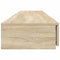 vidaXL Bed Drawers Sonoma oak 200 x 36.5 x 16.5 cm Engineered wood