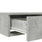 vidaXL Bed Drawers Concrete grey 200 x 36.5 x 16.5 cm Engineered wood