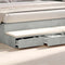 vidaXL Bed Drawers Concrete grey 200 x 36.5 x 16.5 cm Engineered wood