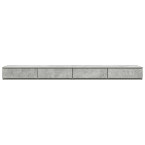 vidaXL Bed Drawers Concrete grey 200 x 36.5 x 16.5 cm Engineered wood