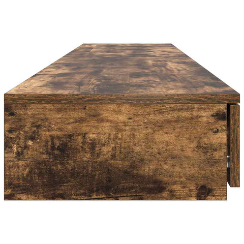vidaXL Bed Drawers Smoked oak 200 x 36.5 x 16.5 cm Engineered wood