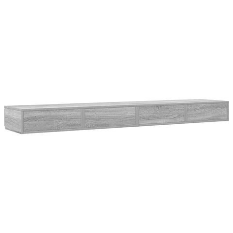 vidaXL Bed Drawers Grey sonoma 200 x 36.5 x 16.5 cm Engineered wood
