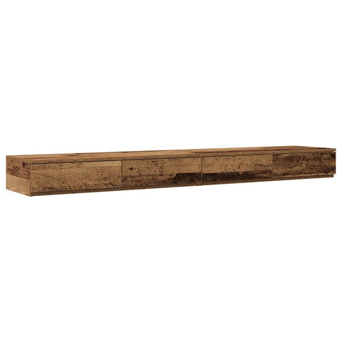 vidaXL Bed Drawers Old wood 200 x 36.5 x 16.5 cm Engineered wood