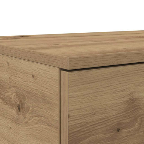 vidaXL Bed Drawers Artisan oak 200 x 36.5 x 16.5 cm Engineered wood