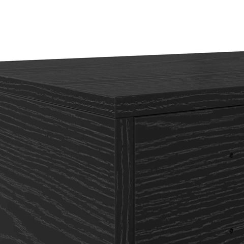 vidaXL Bed Drawers Black oak 80 x 36.5 x 16.5 cm Engineered wood
