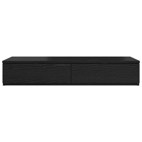 vidaXL Bed Drawers Black oak 80 x 36.5 x 16.5 cm Engineered wood