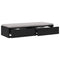 vidaXL Bed Drawers Black oak 80 x 36.5 x 16.5 cm Engineered wood