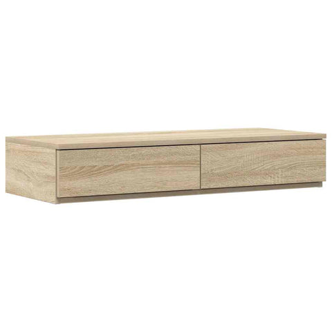 vidaXL Bed Drawers Sonoma oak 80 x 36.5 x 16.5 cm Engineered wood