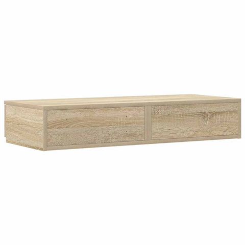 vidaXL Bed Drawers Sonoma oak 80 x 36.5 x 16.5 cm Engineered wood