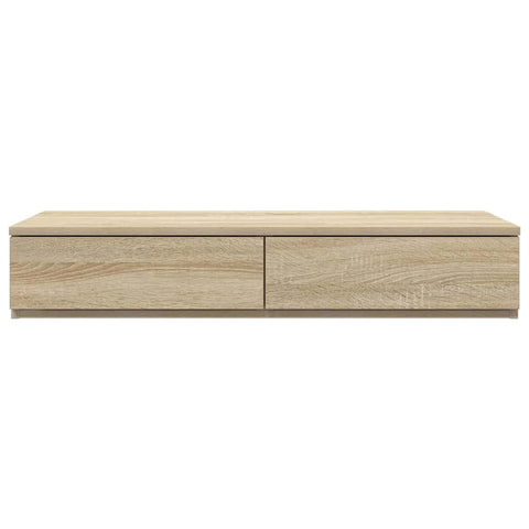vidaXL Bed Drawers Sonoma oak 80 x 36.5 x 16.5 cm Engineered wood