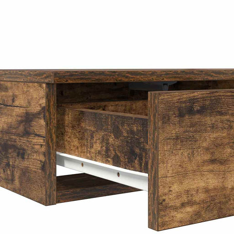vidaXL Bed Drawers Smoked oak 80 x 36.5 x 16.5 cm Engineered wood
