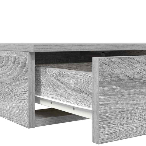 vidaXL Bed Drawers Grey sonoma 80 x 36.5 x 16.5 cm Engineered wood