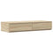 vidaXL Bed Drawers Sonoma oak 90 x 36.5 x 16.5 cm Engineered wood