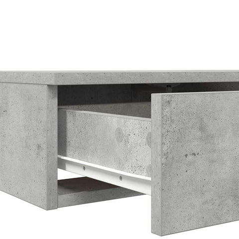 vidaXL Bed Drawers Concrete grey 90 x 36.5 x 16.5 cm Engineered wood
