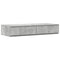 vidaXL Bed Drawers Concrete grey 90 x 36.5 x 16.5 cm Engineered wood