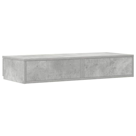 vidaXL Bed Drawers Concrete grey 90 x 36.5 x 16.5 cm Engineered wood