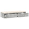 vidaXL Bed Drawers Concrete grey 90 x 36.5 x 16.5 cm Engineered wood