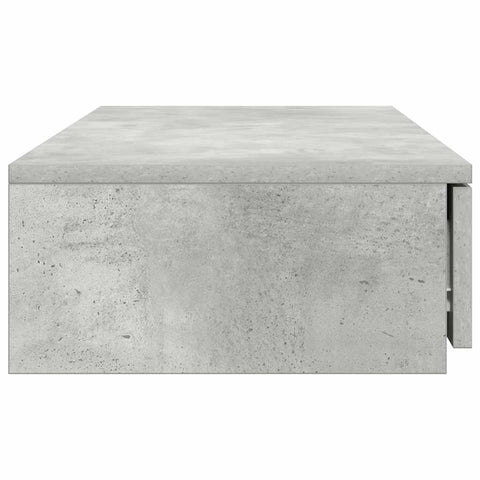 vidaXL Bed Drawers Concrete grey 90 x 36.5 x 16.5 cm Engineered wood
