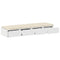 vidaXL Bed Drawers White 120 x 36.5 x 16.5 cm Engineered wood