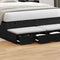 vidaXL Bed Drawers Black oak 120 x 36.5 x 16.5 cm Engineered wood