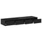 vidaXL Bed Drawers Black oak 120 x 36.5 x 16.5 cm Engineered wood