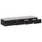 vidaXL Bed Drawers Black oak 120 x 36.5 x 16.5 cm Engineered wood