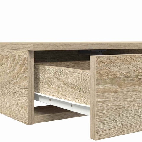 vidaXL Bed Drawers Sonoma oak 120 x 36.5 x 16.5 cm Engineered wood