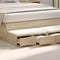 vidaXL Bed Drawers Sonoma oak 120 x 36.5 x 16.5 cm Engineered wood