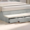 vidaXL Bed Drawers Concrete grey 120 x 36.5 x 16.5 cm Engineered wood