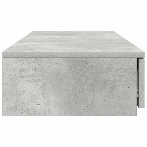 vidaXL Bed Drawers Concrete grey 120 x 36.5 x 16.5 cm Engineered wood