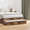 vidaXL Bed Drawers Smoked oak 120 x 36.5 x 16.5 cm Engineered wood