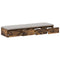 vidaXL Bed Drawers Smoked oak 120 x 36.5 x 16.5 cm Engineered wood