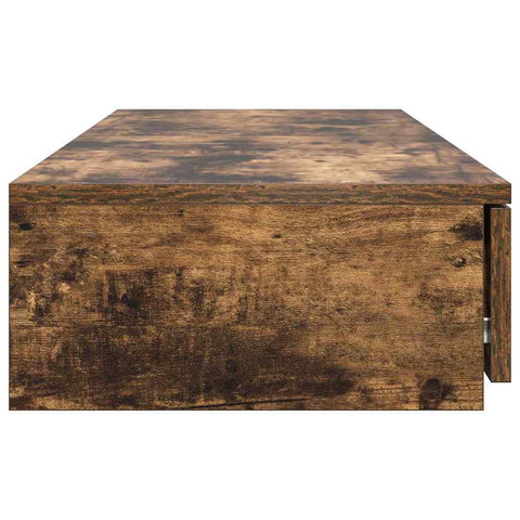 vidaXL Bed Drawers Smoked oak 120 x 36.5 x 16.5 cm Engineered wood