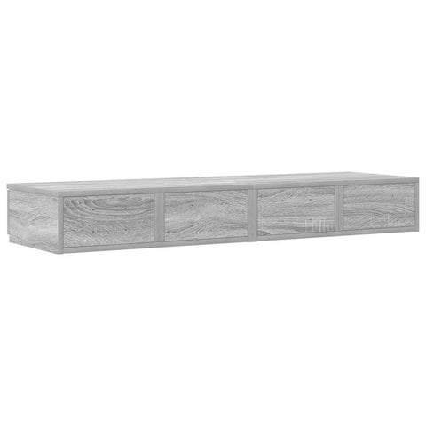 vidaXL Bed Drawers Grey sonoma 120 x 36.5 x 16.5 cm Engineered wood