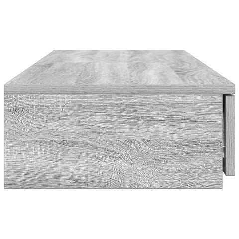 vidaXL Bed Drawers Grey sonoma 120 x 36.5 x 16.5 cm Engineered wood