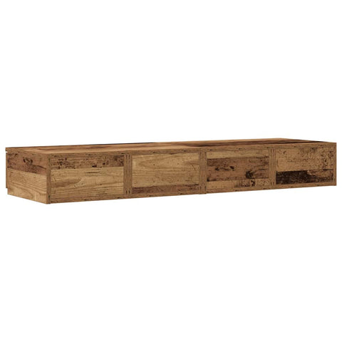 vidaXL Bed Drawers Old wood 120 x 36.5 x 16.5 cm Engineered wood