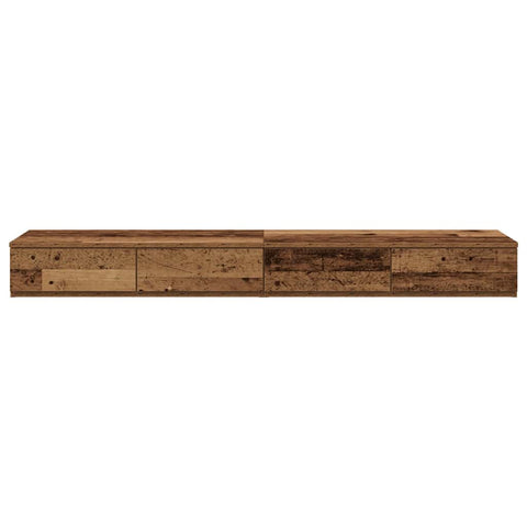vidaXL Bed Drawers Old wood 120 x 36.5 x 16.5 cm Engineered wood