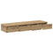 vidaXL Bed Drawers Artisan oak 120 x 36.5 x 16.5 cm Engineered wood