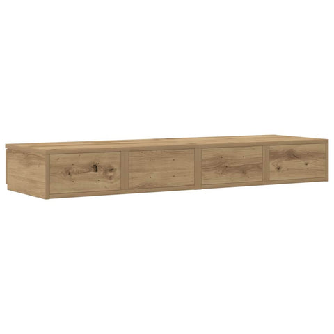 vidaXL Bed Drawers Artisan oak 120 x 36.5 x 16.5 cm Engineered wood