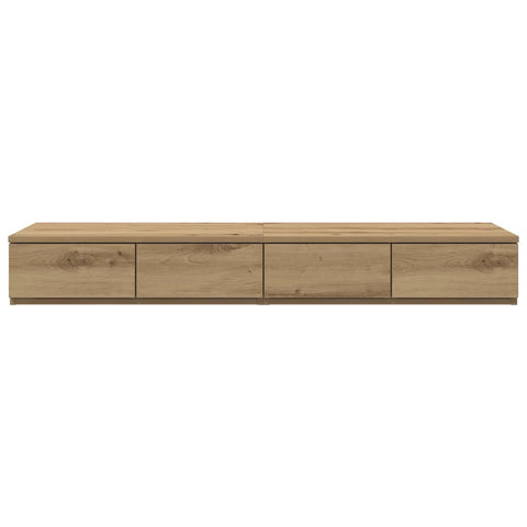 vidaXL Bed Drawers Artisan oak 120 x 36.5 x 16.5 cm Engineered wood