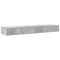 vidaXL Bed Drawers Concrete grey 140 x 36.5 x 16.5 cm Engineered wood