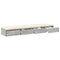 vidaXL Bed Drawers Concrete grey 140 x 36.5 x 16.5 cm Engineered wood